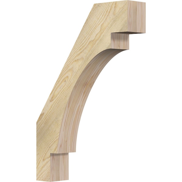 Ekena Millwork 4"W x 18"D x 26"H Merced Rough Sawn Knee Brace, Douglas Fir BRC04X18X26MRC00RDF - main